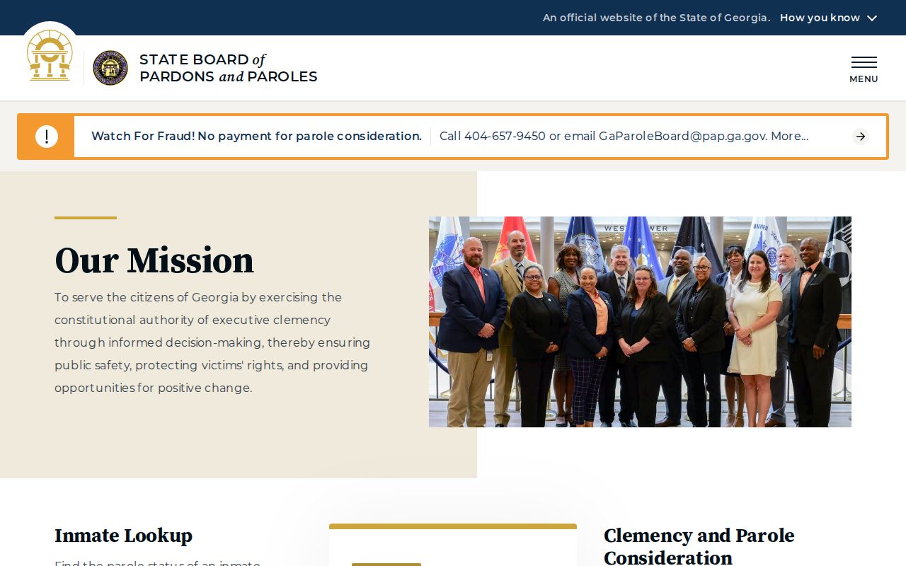 Parole authority for Clarke County criminal history records