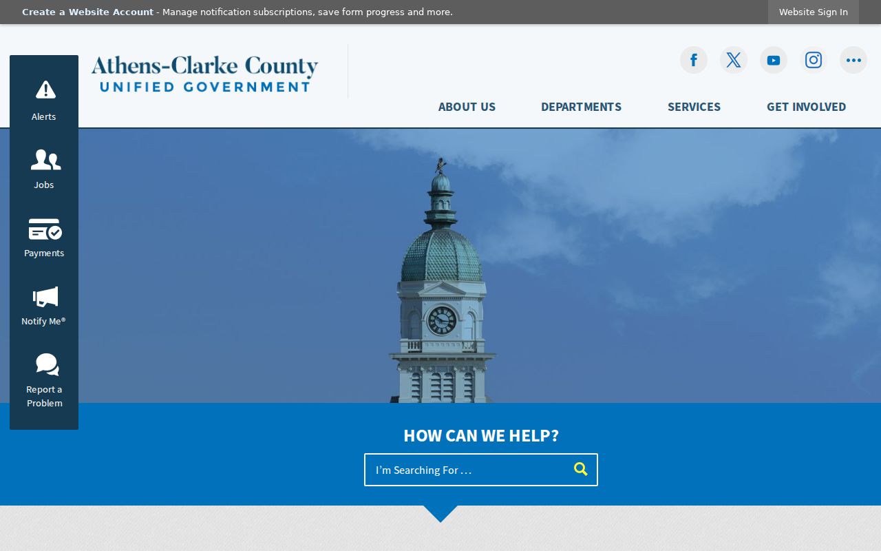 Clarke County criminal records on the unified government website